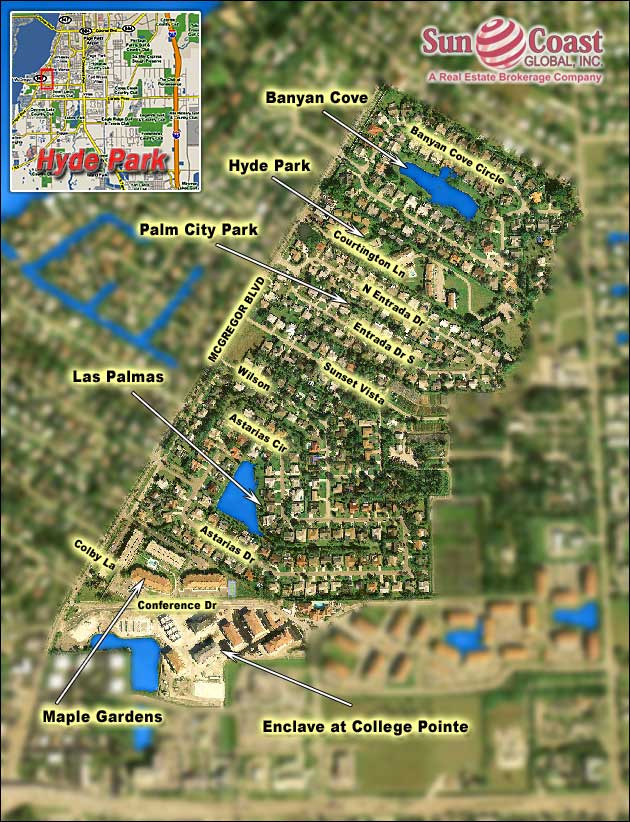 Hyde Park Overhead Map